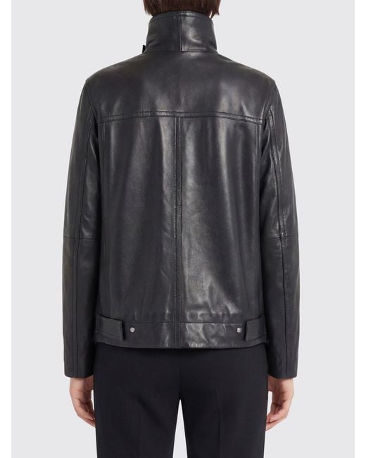 Sportmax Black Ciocca Leather Jacket