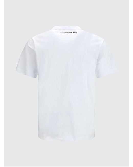 Comme des Garçons White Cotton T-Shirt for men