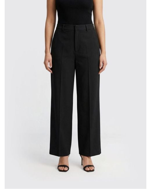 Balenciaga Black Wool Wide Leg Trousers