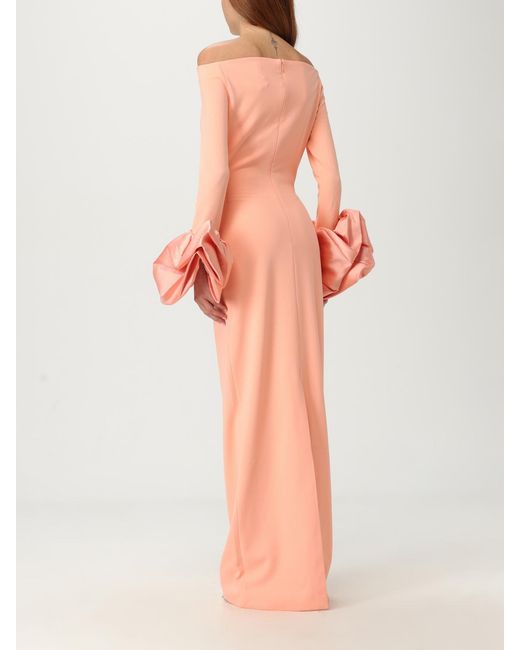 Solace London Orange Dress