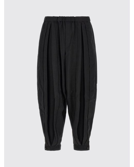 Comme des Garçons Black Comme Des GarÇ Ons Wide-Leg Jersey Trousers With Elasticated Cuffs for men