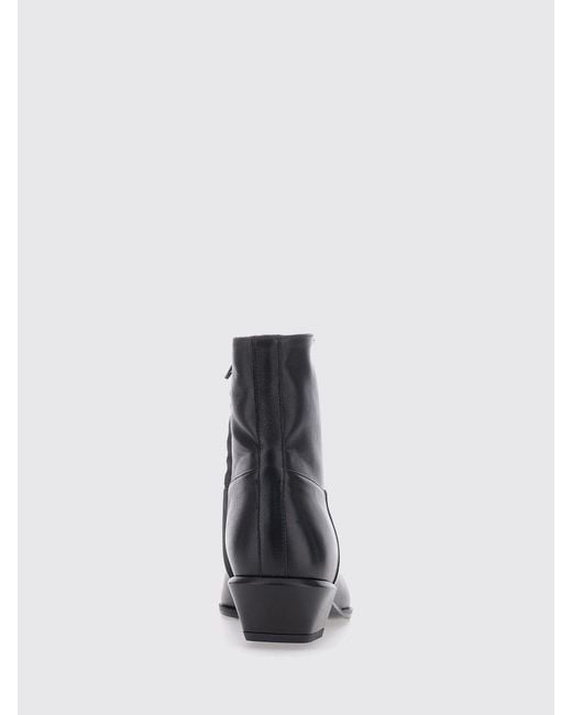 Semicouture White Flat Ankle Boot