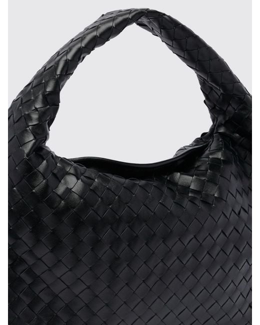Bottega Veneta Black Hop Woven Leather Bag