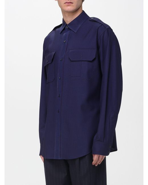 Maison Margiela Blue Shirt for men