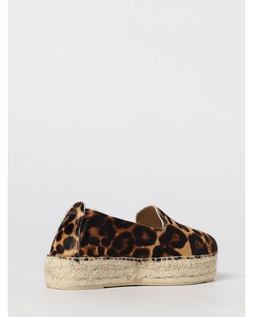 Manebí Brown Animal Print Calf Hair Espadrilles