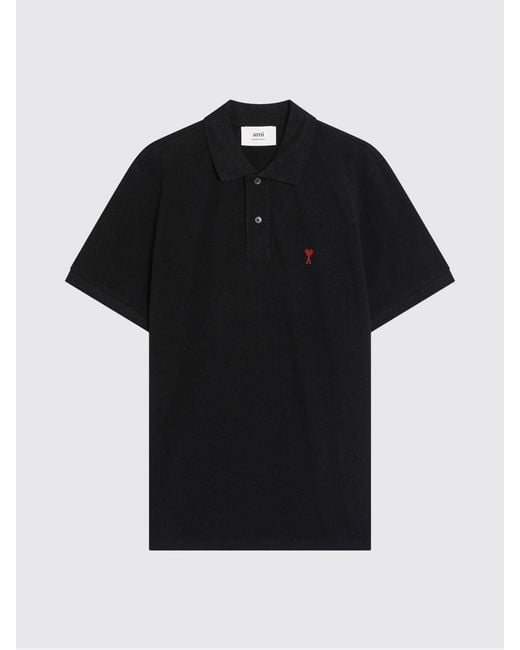 Polo di AMI in Black da Uomo