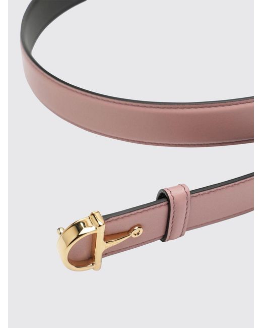 Cinturón Gg Marmont De Piel Gucci de hombre de color Pink