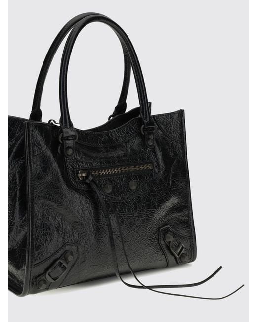 Balenciaga Black Le City Arena Leather Bag