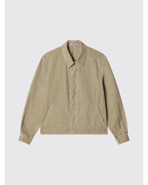 Giacca A Camicia di Auralee in Natural da Uomo