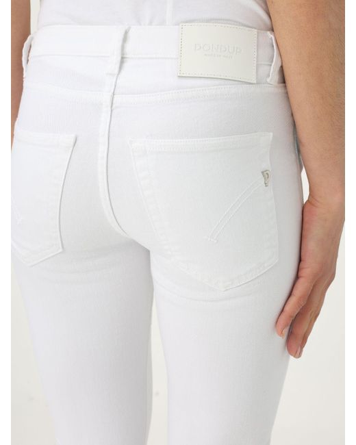 Jeans in denim di Dondup in White