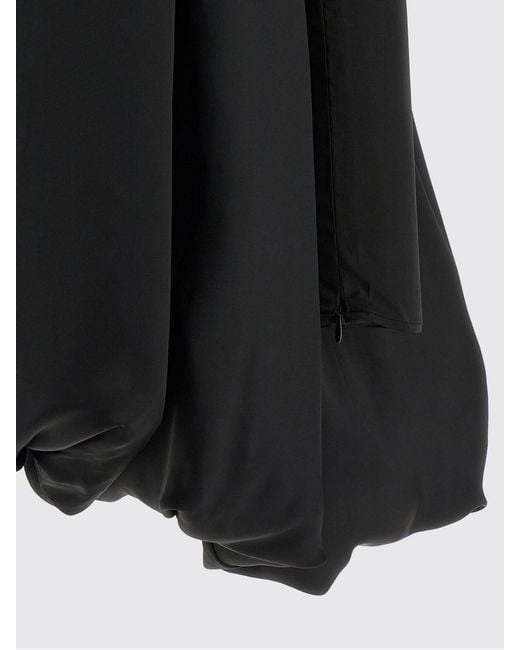 ROTATE BIRGER CHRISTENSEN Black Balloon Polyester Dress