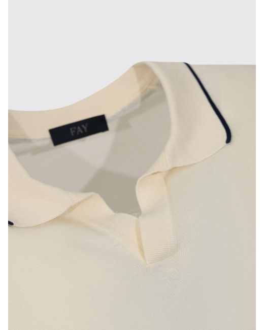 Fay Natural Cotton Polo Shirt for men