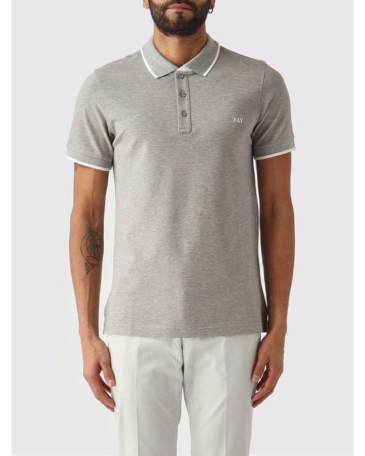 Fay Gray Basic Cotton Polo Shirt for men