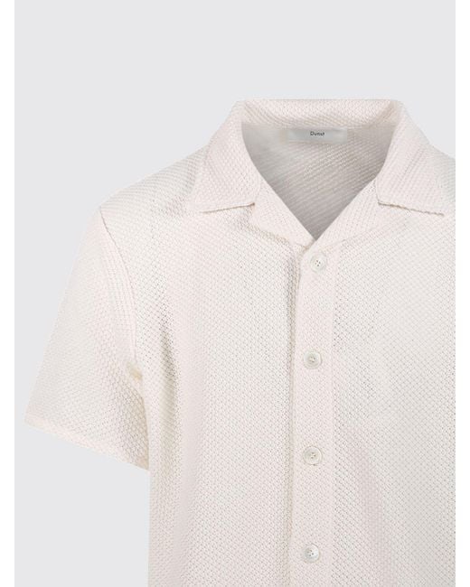 DUNST White Casual Cotton Blend Shirt for men