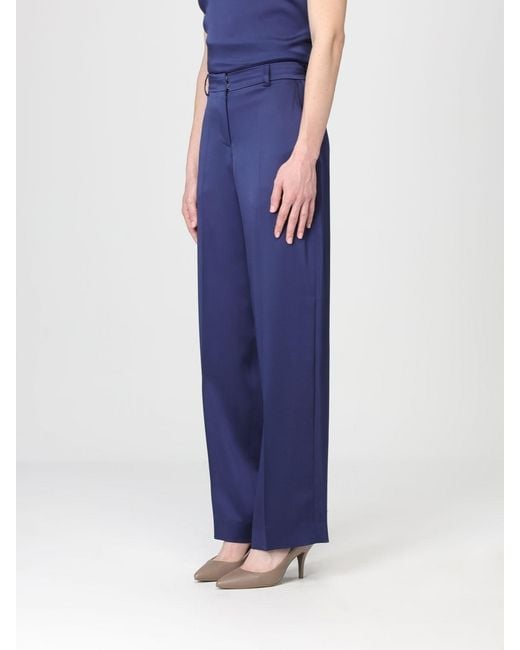 Stella McCartney Blue Tailored Satin Pants