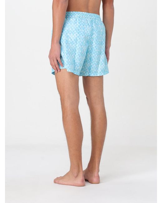 Kampos Blue Patterned Swimsuit for men