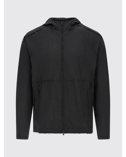 Y-3 Black Hooded Windbreaker Jacket for men