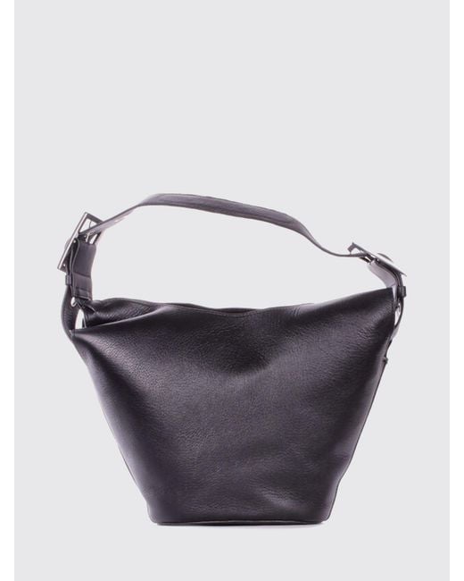 Dondup Blue Leather Bucket Bag