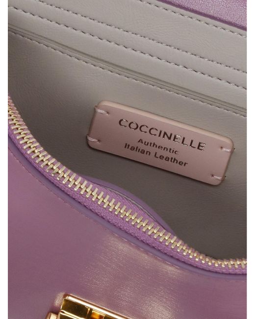 Coccinelle Pink C-Me Lock Leather Bag