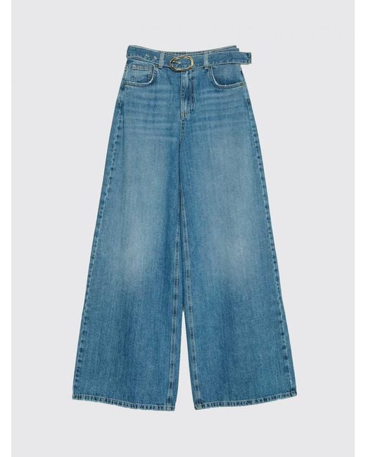 Twinset Blue Wide-Leg Jeans