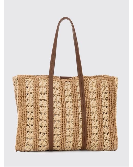 Boss Natural Crochet Raffia Bag