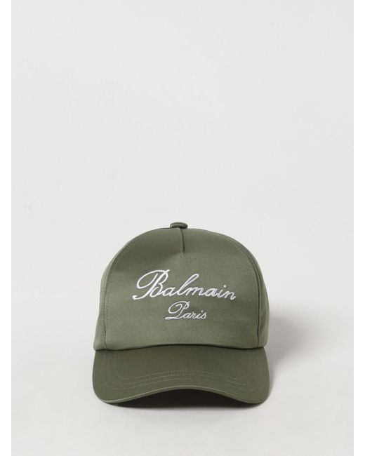 Balmain Green Hat for men