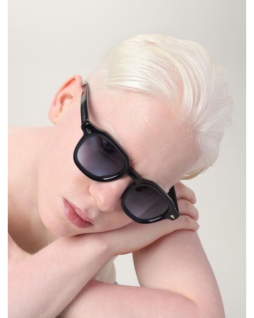 Moscot Blue Acetate Sunglasses for men