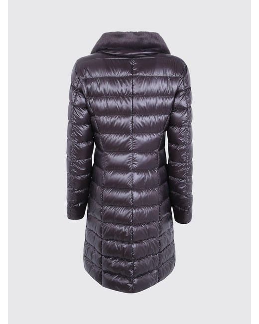Herno Blue Knee-Length Down Jacket