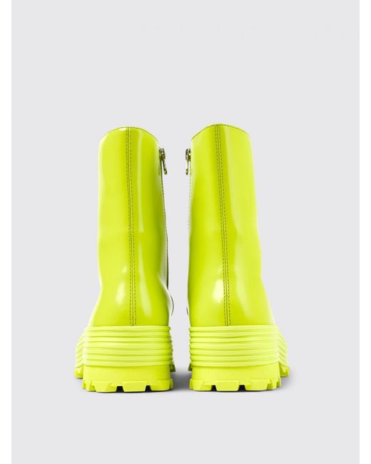 CAMPERLAB Yellow Flat Ankle Boots