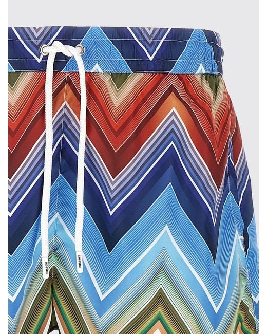 Missoni Blue Zig-Zag Swimsuit for men