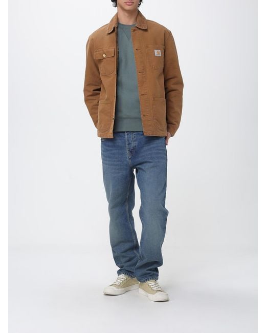 Carhartt Blue Organic Cotton Shirt Jacket for men