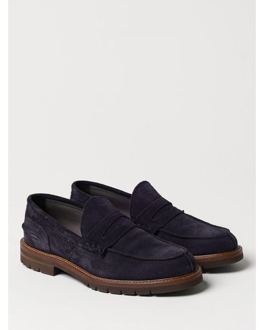 Corneliani Blue Loafers for men