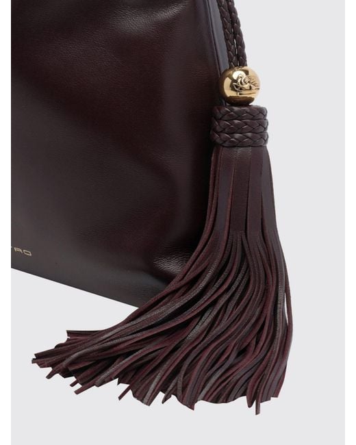 Etro Red Kalispera Mini Bucket Bag