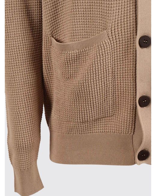 Ballantyne Blue Cotton Button-Up Cardigan for men