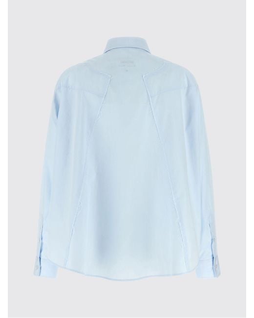 MM6 by Maison Margiela Blue Cotton Poplin Shirt