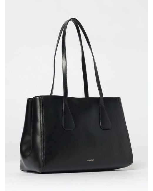 Calvin Klein Black Medium Work Tote Bag