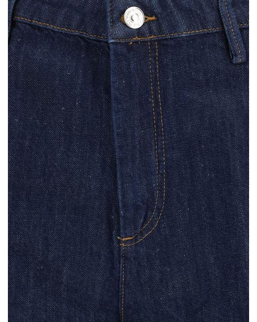 7 For All Mankind Blue Denim Shorts
