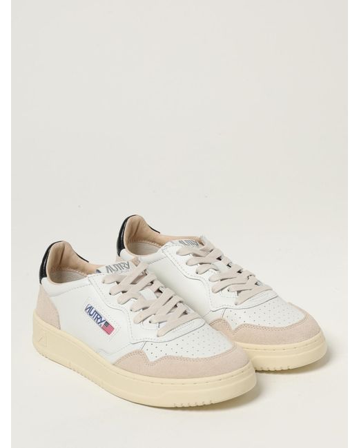 Autry Natural Medalist Leather Sneakers for men
