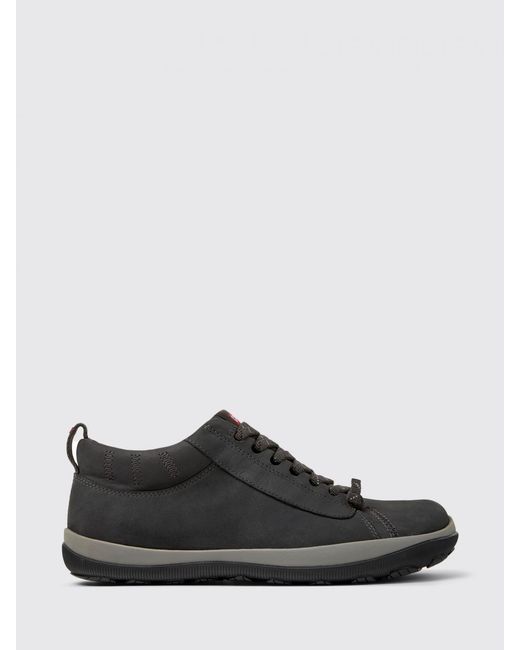 Camper Black Peu Pista Gm Nubuck Ankle Boots for men