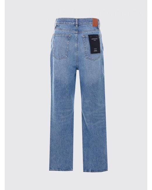 Anine Bing Blue Straight Denim Jeans