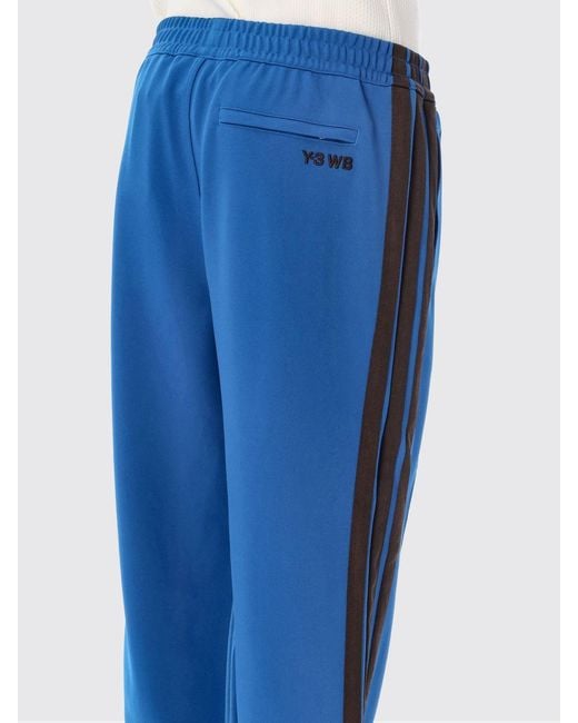 Y-3 Blue Recycled Technical Fabric Jogging Trousers With Elasticated Waist for men
