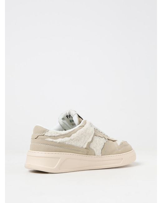 MSGM Natural Acbc X Sneakers In Leather And Repet for men