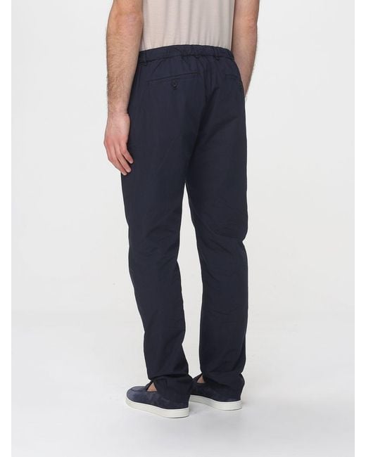 Paul & Shark Blue Paul &Amp Shark Cotton Chino Trousers for men