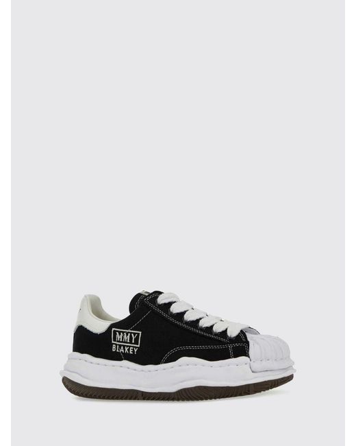 Maison Mihara Yasuhiro White Blakey Og Low Top Canvas Trainers With Shell Toe for men