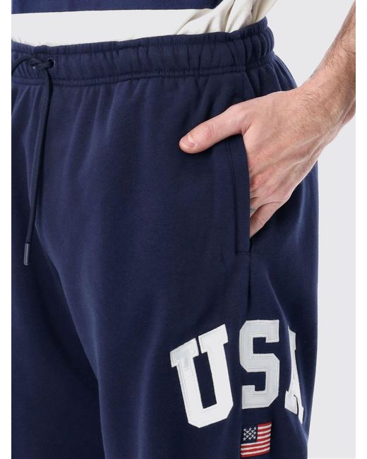 Polo Ralph Lauren Blue Cotton Blend Jogging Pants for men