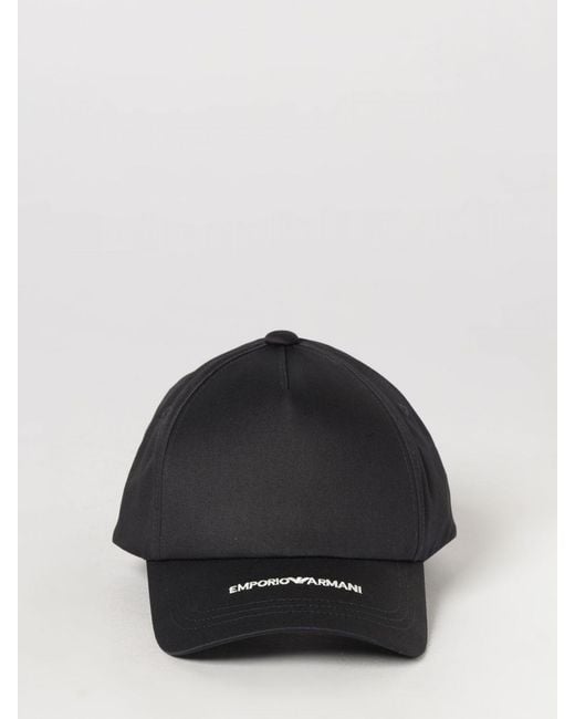 Emporio Armani Black Hat for men