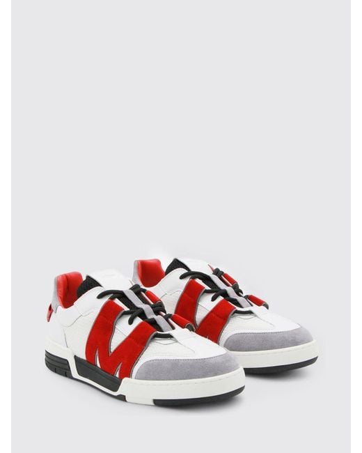 Moschino Couture Red Leather Sneakers for men