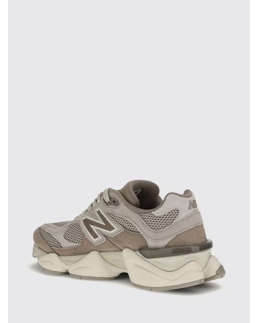 New Balance White 9060 Suede And Mesh Sneakers With A Chunky Sole for men