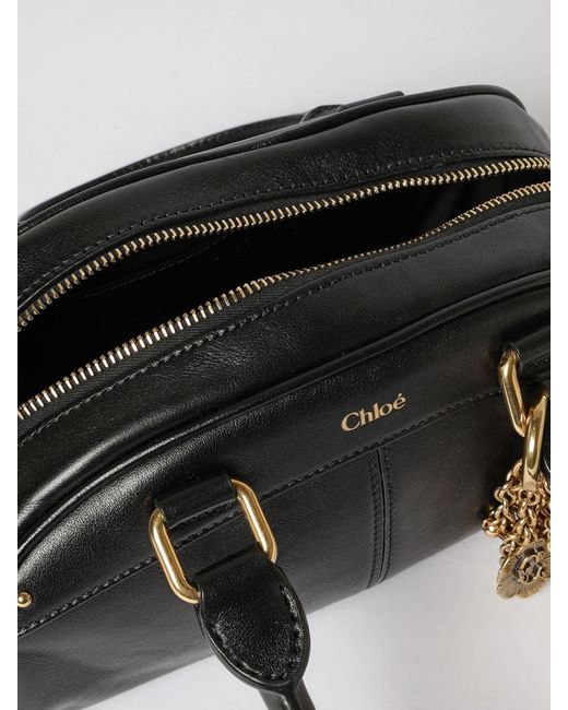Chloé Black Chlo&Eacute Bowling Leather Bag