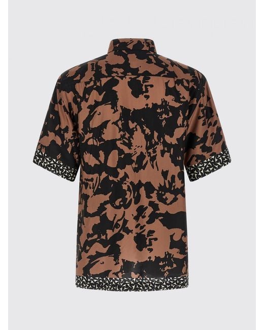 Dries Van Noten Black Printed Viscose Casual Shirt for men